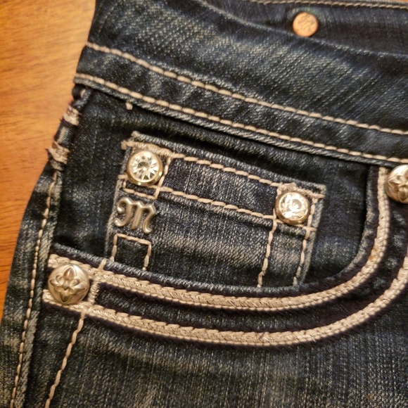 Miss Me Blue Wing Jeans Size 27 - Picture 6 of 8